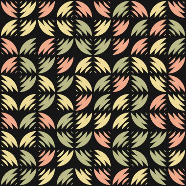 Soyut Geometrik Desen üretken hesaplama sanatı çizimi