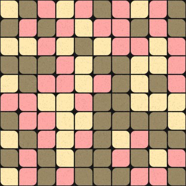 Soyut Geometrik Desen üretken hesaplama sanatı çizimi