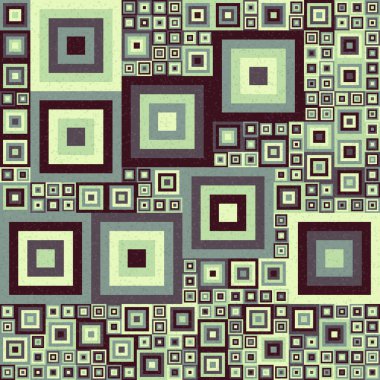 Soyut Geometrik Desen üretken hesaplama sanatı çizimi