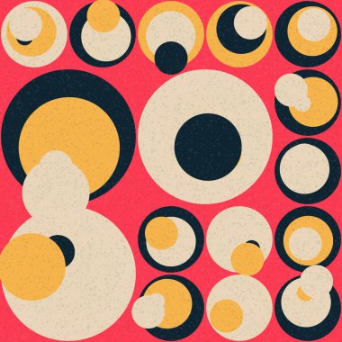 Soyut Geometrik Desen üretken hesaplama sanatı çizimi