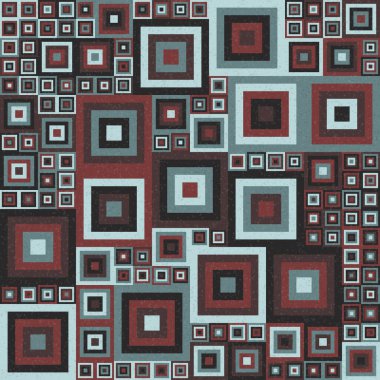 Soyut Geometrik Desen üretken hesaplama sanatı çizimi