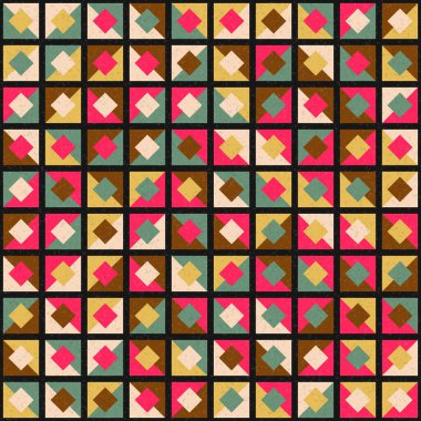 Soyut Geometrik Desen üretken hesaplama sanatı çizimi