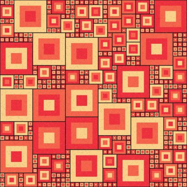 Soyut Geometrik Desen üretken hesaplama sanatı çizimi