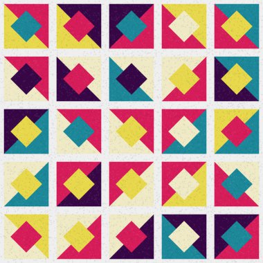 Soyut Geometrik Desen üretken hesaplama sanatı çizimi