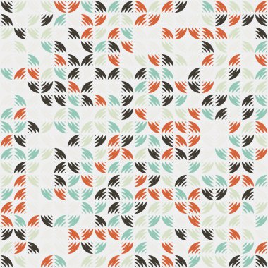 Soyut Geometrik Desen üretken hesaplama sanatı çizimi