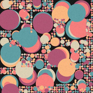 Soyut Geometrik Desen üretken hesaplama sanatı çizimi