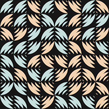 Soyut Geometrik Desen üretken hesaplama sanatı çizimi