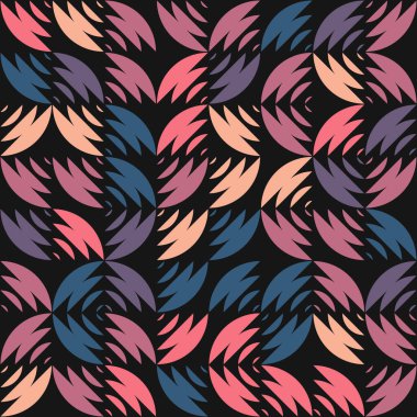 Soyut Geometrik Desen üretken hesaplama sanatı çizimi