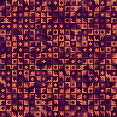 Soyut Geometrik Desen üretken hesaplama sanatı çizimi