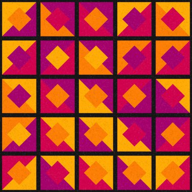 Soyut Geometrik Desen üretken hesaplama sanatı çizimi