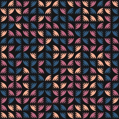 Soyut Geometrik Desen üretken hesaplama sanatı çizimi