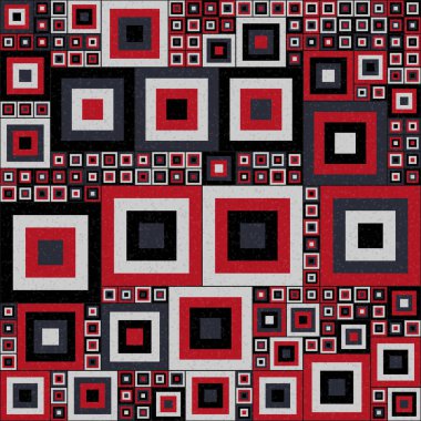 Soyut Geometrik Desen üretken hesaplama sanatı çizimi