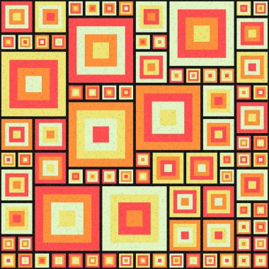 Soyut Geometrik Desen üretken hesaplama sanatı çizimi