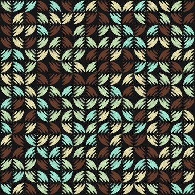 Soyut Geometrik Desen üretken hesaplama sanatı çizimi