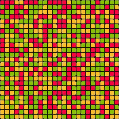 Soyut Geometrik Desen üretken hesaplama sanatı çizimi