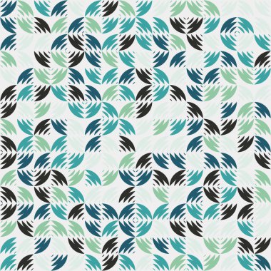 Soyut Geometrik Desen üretken hesaplama sanatı çizimi