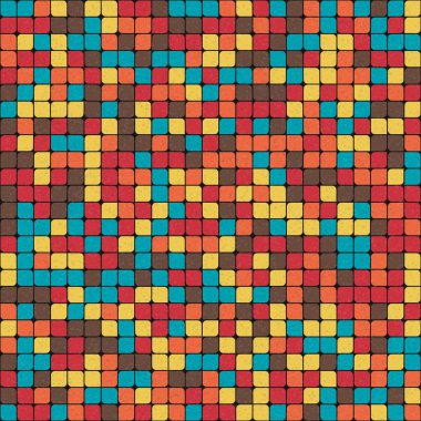 Soyut Geometrik Desen üretken hesaplama sanatı çizimi