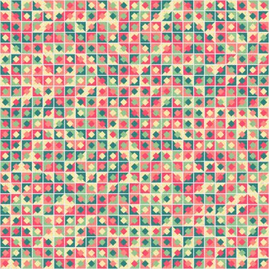 Soyut Geometrik Desen üretken hesaplama sanatı çizimi