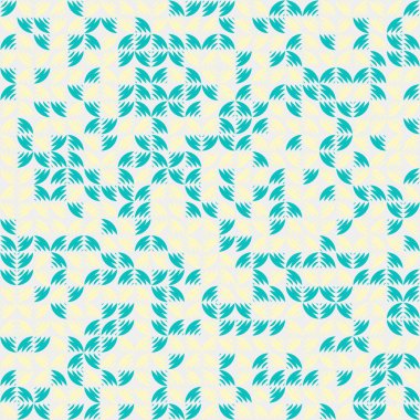 Soyut Geometrik Desen üretken hesaplama sanatı çizimi