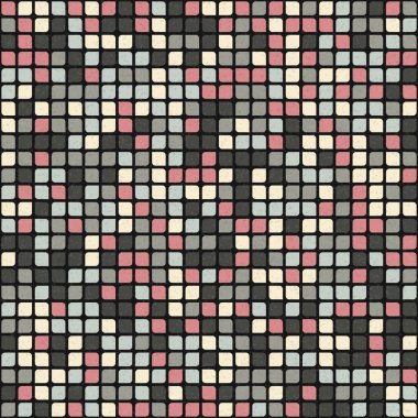 Soyut Geometrik Desen üretken hesaplama sanatı çizimi