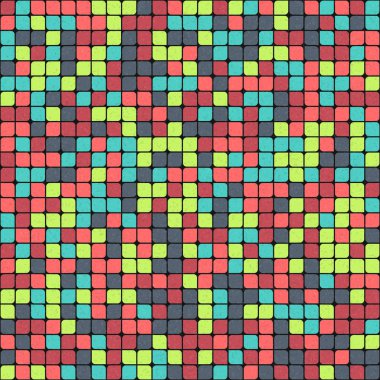 Soyut Geometrik Desen üretken hesaplama sanatı çizimi