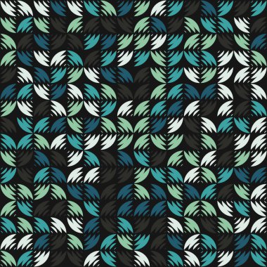 Soyut Geometrik Desen üretken hesaplama sanatı çizimi