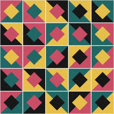 Soyut Geometrik Desen üretken hesaplama sanatı çizimi