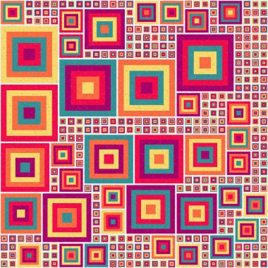 Soyut Geometrik Desen üretken hesaplama sanatı çizimi