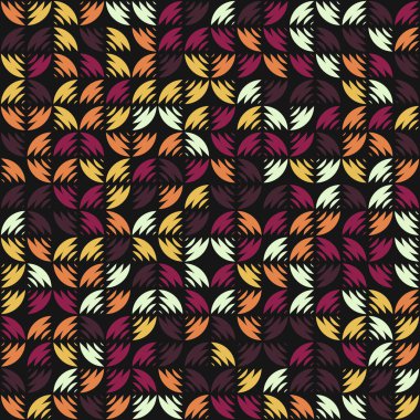 Soyut Geometrik Desen üretken hesaplama sanatı çizimi