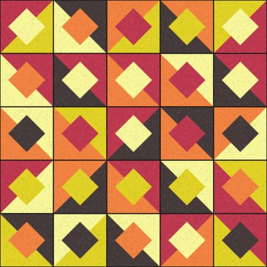 Soyut Geometrik Desen üretken hesaplama sanatı çizimi