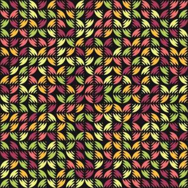 Soyut Geometrik Desen üretken hesaplama sanatı çizimi