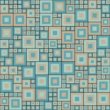 Soyut Geometrik Desen üretken hesaplama sanatı çizimi