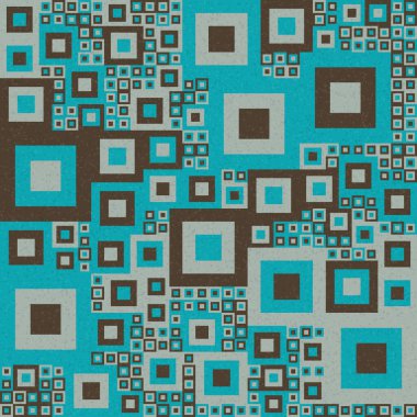 Soyut Geometrik Desen üretken hesaplama sanatı çizimi