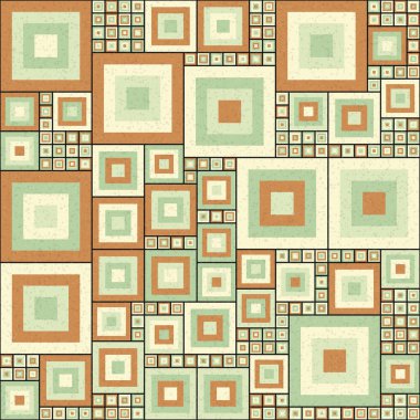 Soyut Geometrik Desen üretken hesaplama sanatı çizimi
