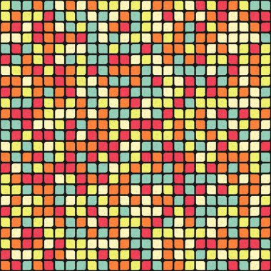 Soyut Geometrik Desen üretken hesaplama sanatı çizimi