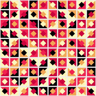 Soyut Geometrik Desen üretken hesaplama sanatı çizimi