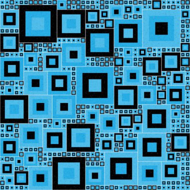 Soyut Geometrik Desen üretken hesaplama sanatı çizimi
