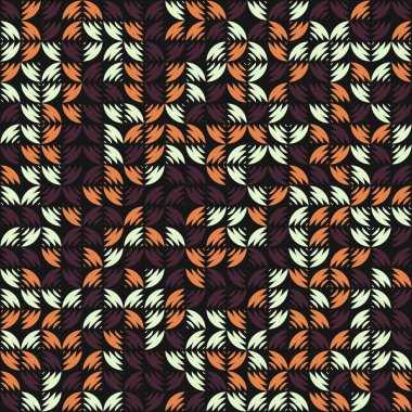 Soyut Geometrik Desen üretken hesaplama sanatı çizimi