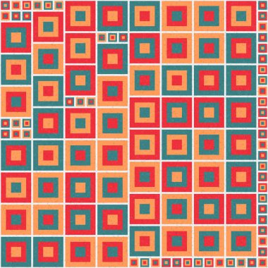 Soyut Geometrik Desen üretken hesaplama sanatı çizimi