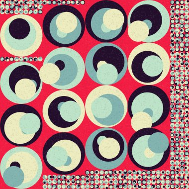 Soyut Geometrik Desen üretken hesaplama sanatı çizimi