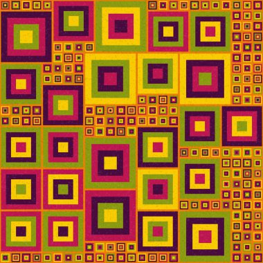 Soyut Geometrik Desen üretken hesaplama sanatı çizimi