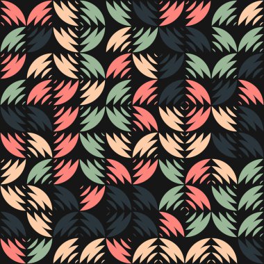 Soyut Geometrik Desen üretken hesaplama sanatı çizimi