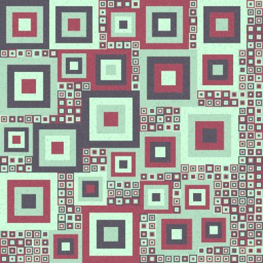 Soyut Geometrik Desen üretken hesaplama sanatı çizimi