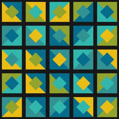 Soyut Geometrik Desen üretken hesaplama sanatı çizimi