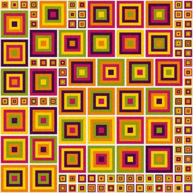 Soyut Geometrik Desen üretken hesaplama sanatı çizimi