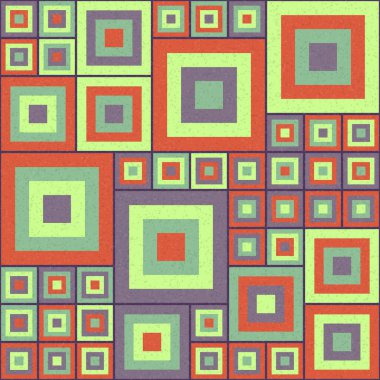 Soyut Geometrik Desen üretken hesaplama sanatı çizimi