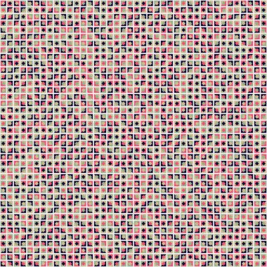 Soyut Geometrik Desen üretken hesaplama sanatı çizimi