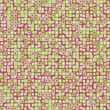 Soyut Geometrik Desen üretken hesaplama sanatı çizimi