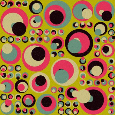 Soyut Geometrik Desen üretken hesaplama sanatı çizimi