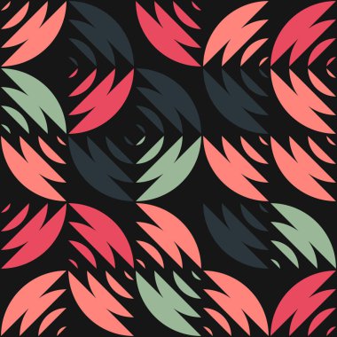 Soyut Geometrik Desen üretken hesaplama sanatı çizimi